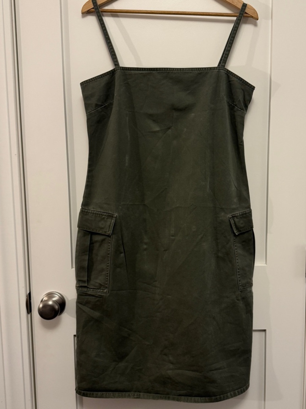 VTG y2k Polo Jeans Co. Ralph Lauren Army Green Cargo Mini Dress 12